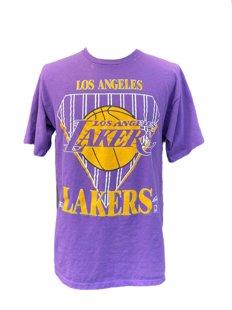 Purple t-shirt with Los Angeles Lakers logo on a white background