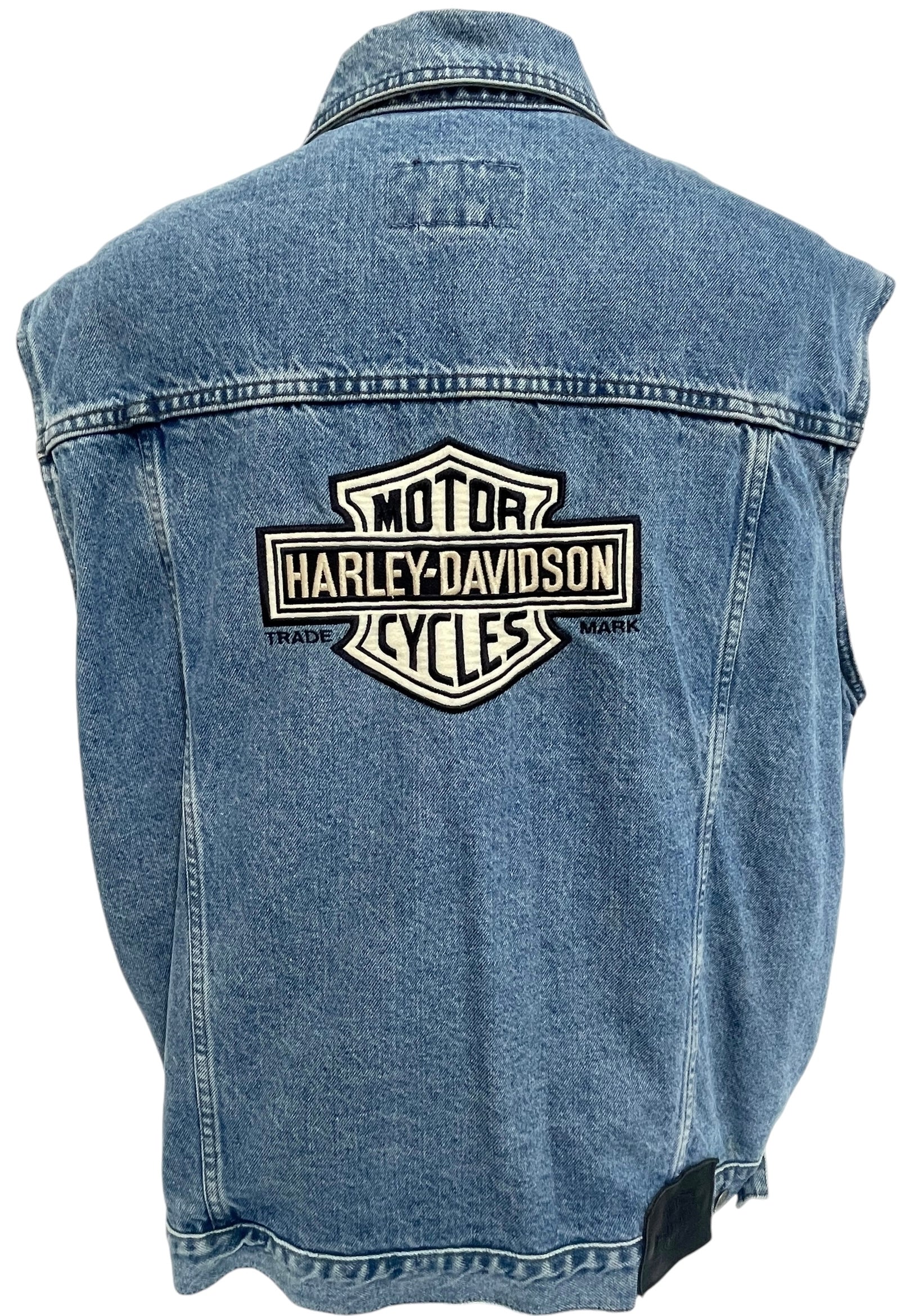 Vintage Harley Davidson Denim Vest (XL) – MBI Vintage Shop