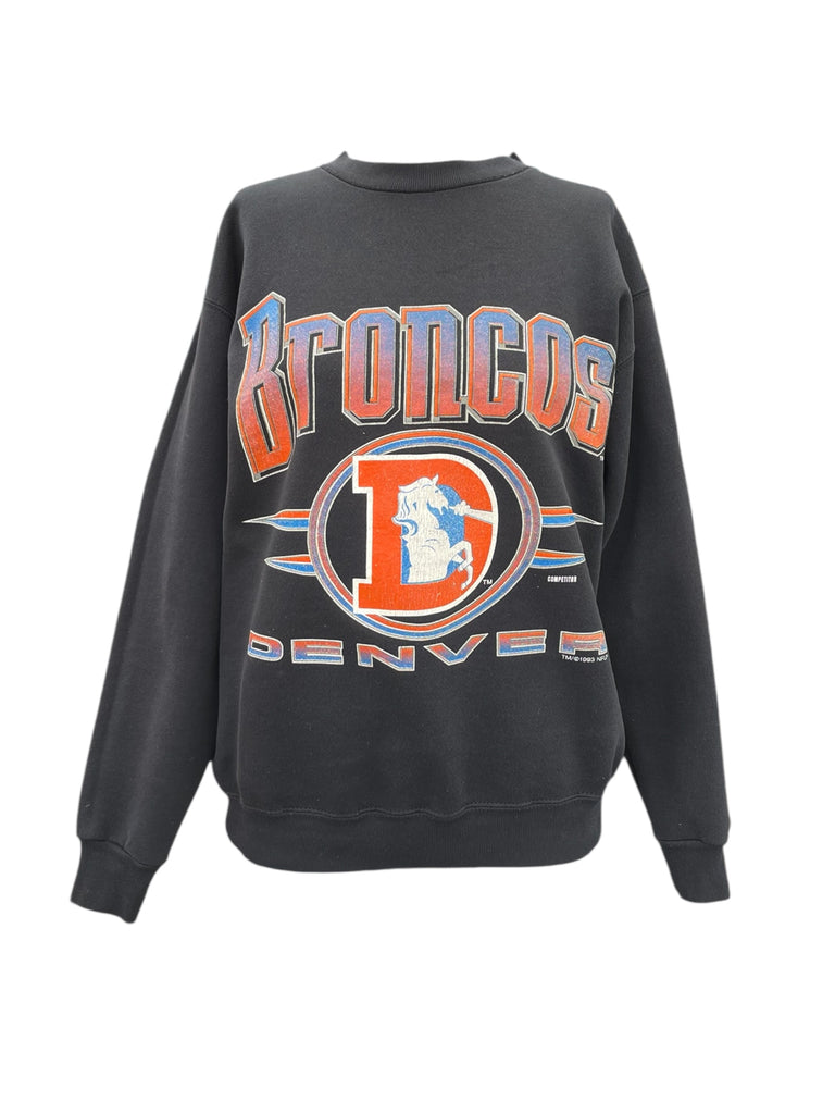 Black Broncos sweatshirt with logo on a white background