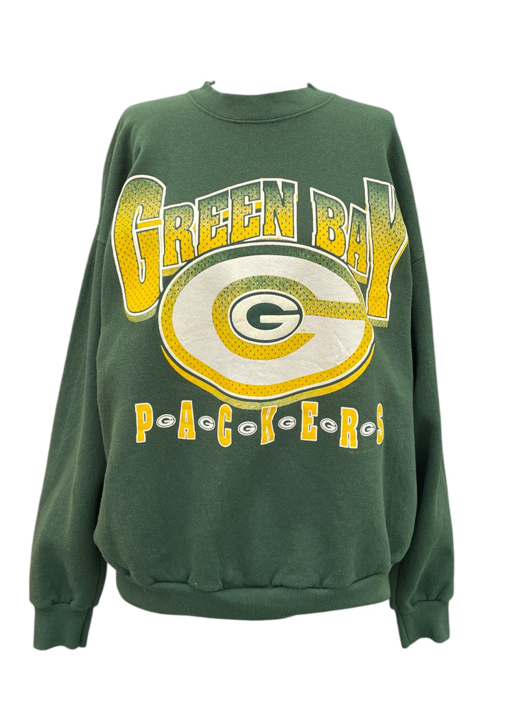 Green Bay Packers sweatshirt with logo on a white background