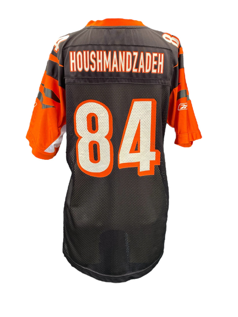 Black sports jersey with orange and white details, featuring the name 'Houshmandzadeh' and number '84'.