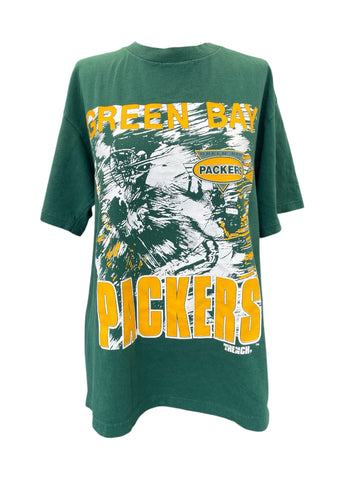Green Bay Packers t-shirt with graphic design on a white background