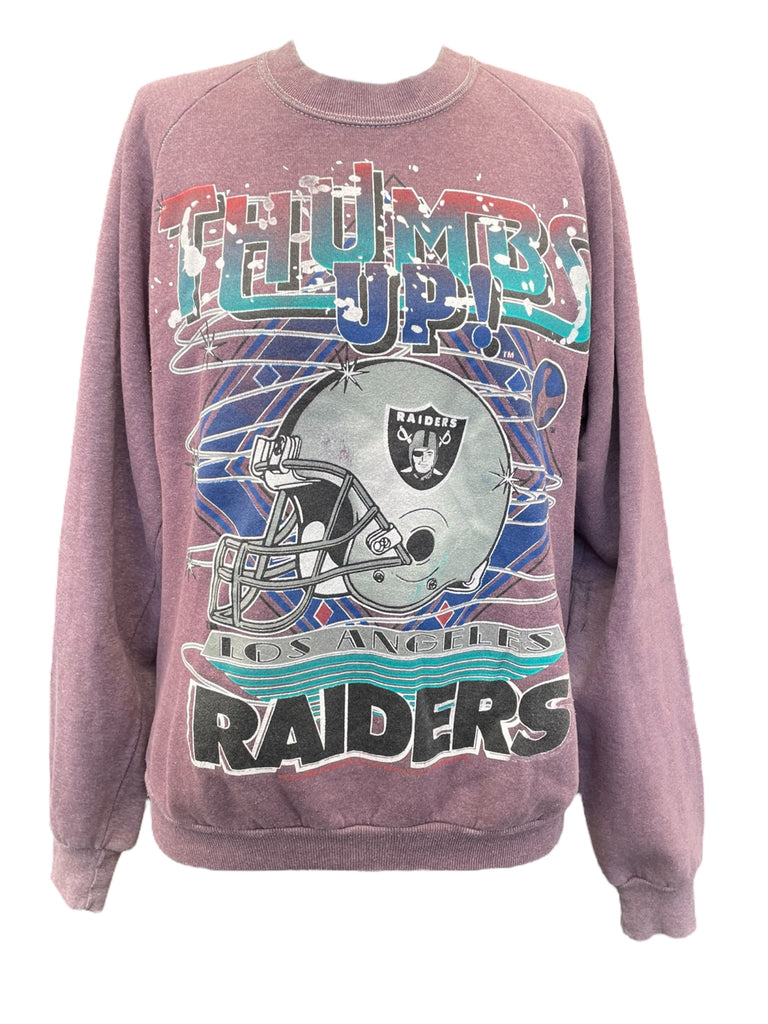 Purple Over dye Los Angeles raiders sweatshirt