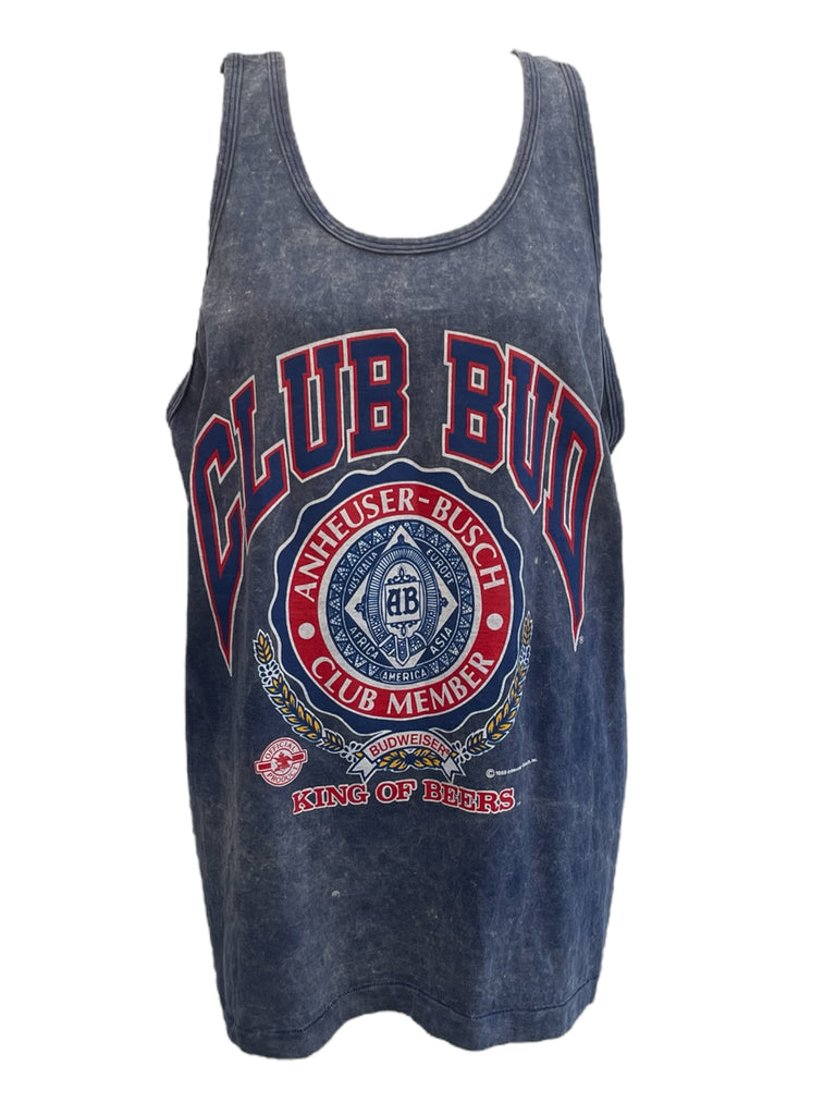 Budweiser tank marbled gray with club bud graphic