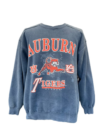 Blue sweatshirt with Auburn Tigers logo on a white background