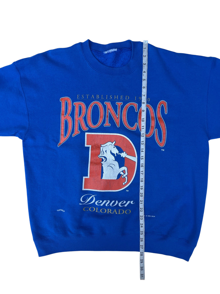 【90s USA製】LOGO7 DENVER BRONCOS スウェット Vintage 90s Denver Broncos Sweatshirt – MBI Vintage Shop