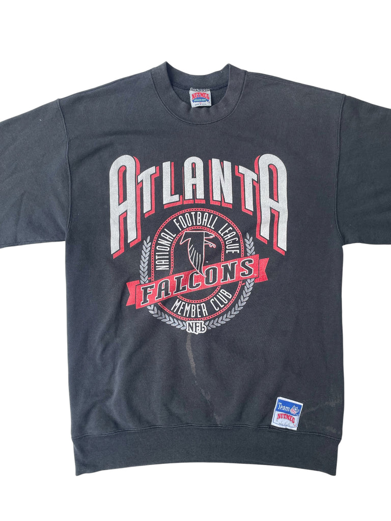 Gray sweatshirt with Atlanta Falcons logo on a white background