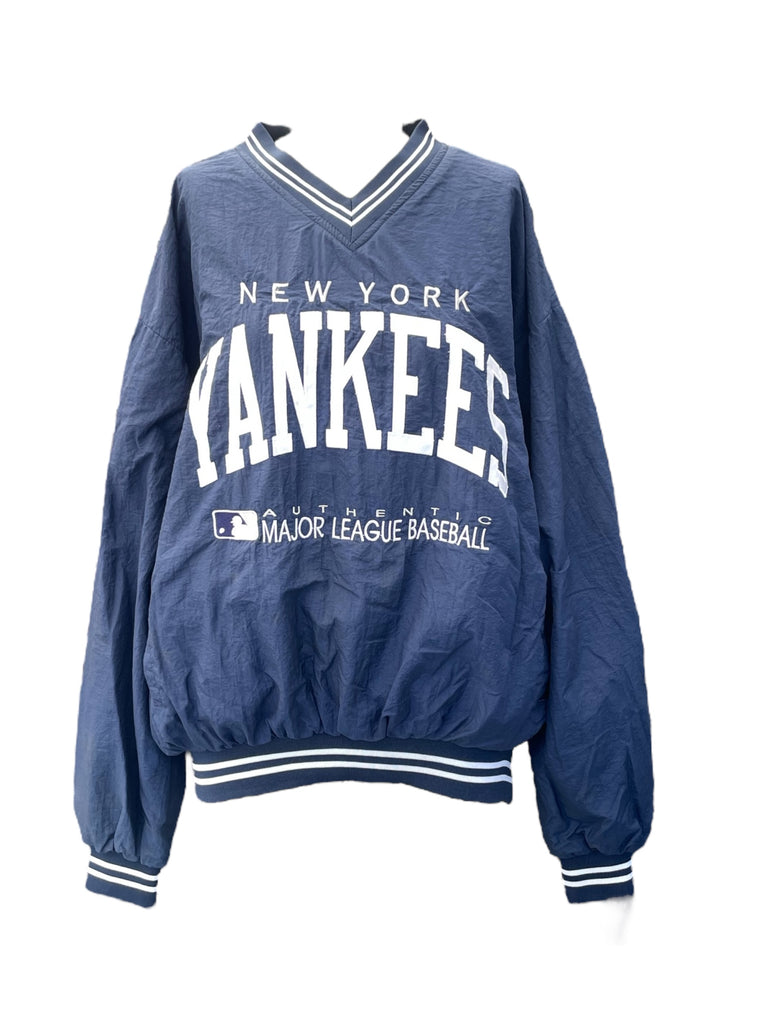 Blue New York Yankees sweatshirt on a white background