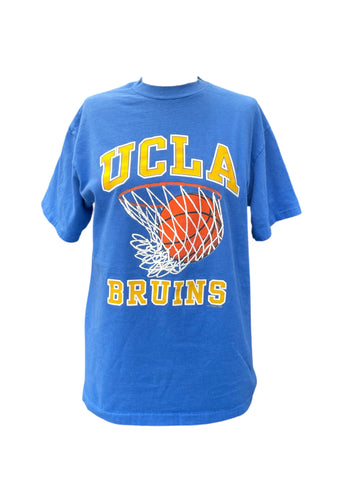 Blue t-shirt with UCLA Bruins logo on a white background