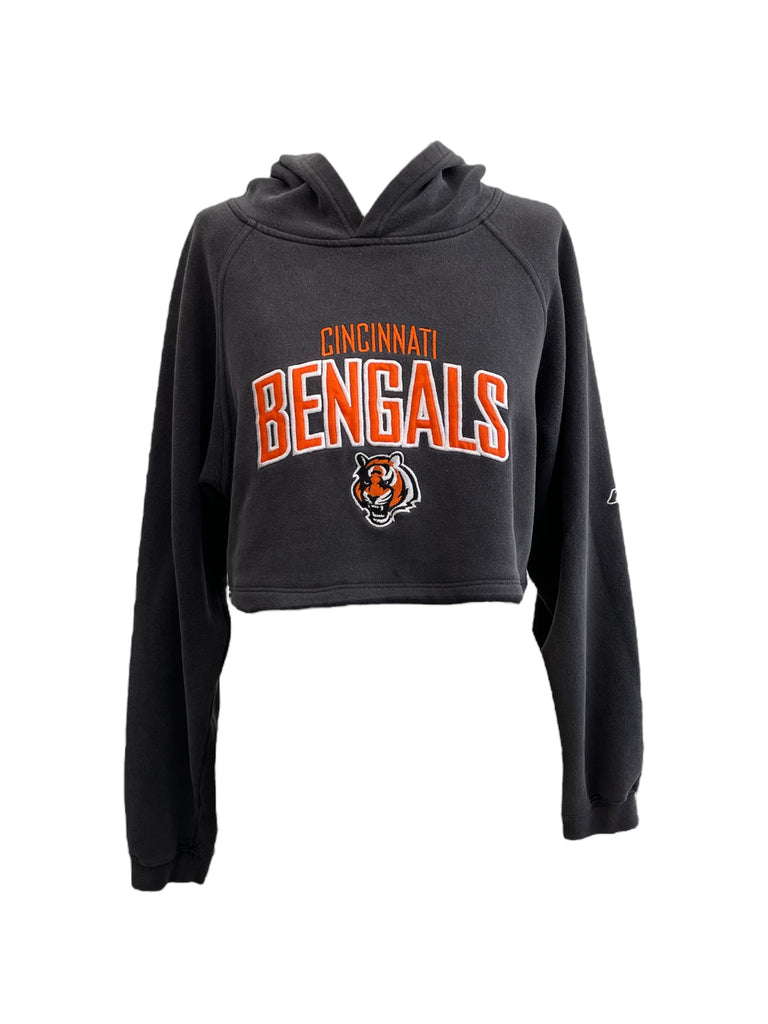 Black hoodie with 'Cincinnati Bengals' logo on a white background