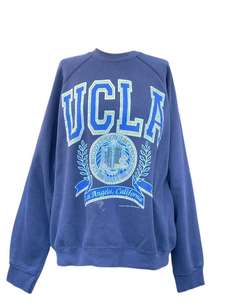 Blue UCLA sweatshirt on a white background